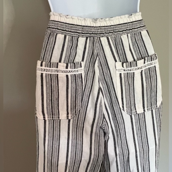NWT Striped Linen Pants Size 7/28 - Picture 3 of 12